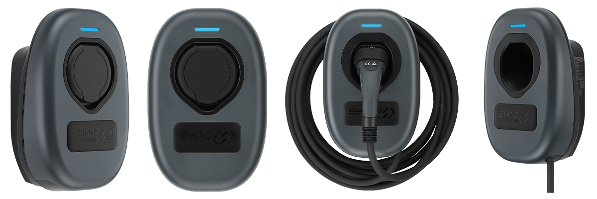 Sync Energy Wall Charger 2 smart home EV charger with socketed and tethered options for UK electric vehicle charging